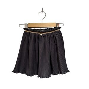 LULABEE Chic Grey Pleated Kids Skirt with Lettuce Hem - size 110 (5)